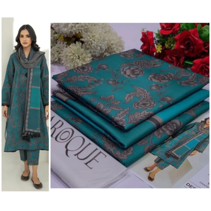 Baroque KARANDI Winter Collection 2025 - Premium Digital Printed Outfit