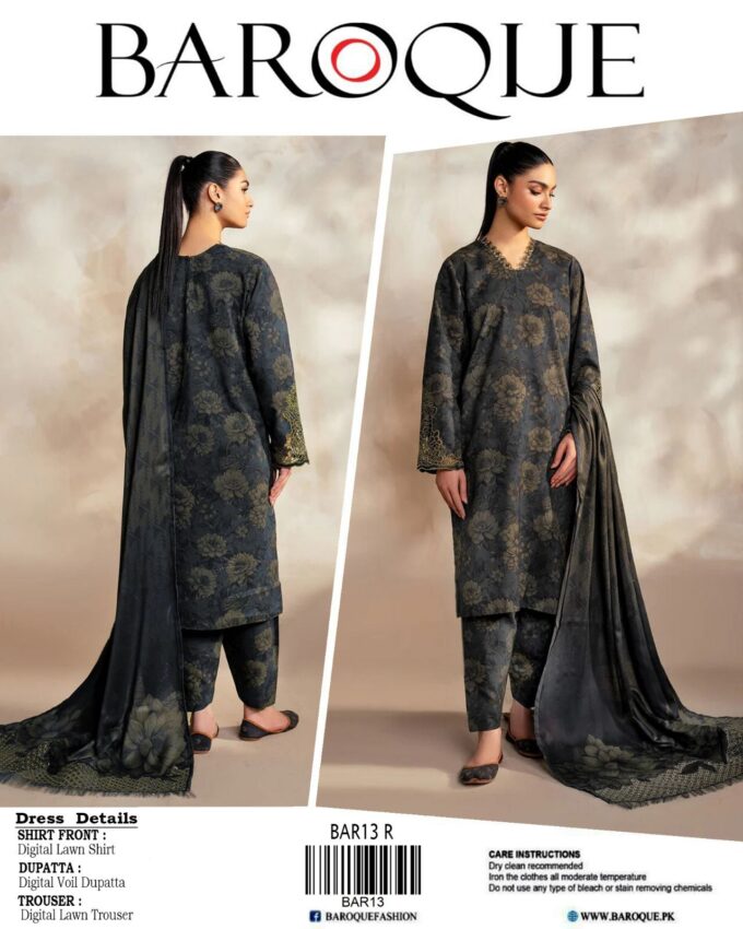 Baroque Lawn 3pc Set