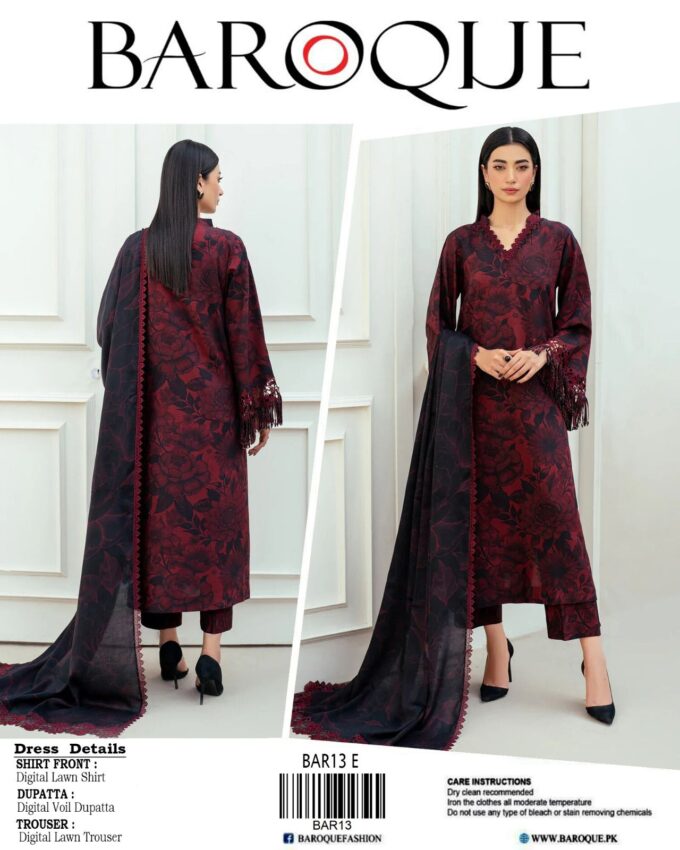 Baroque Lawn 3pc Set