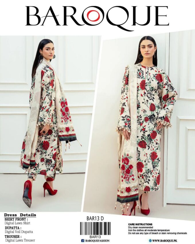 Baroque Lawn 3pc Set
